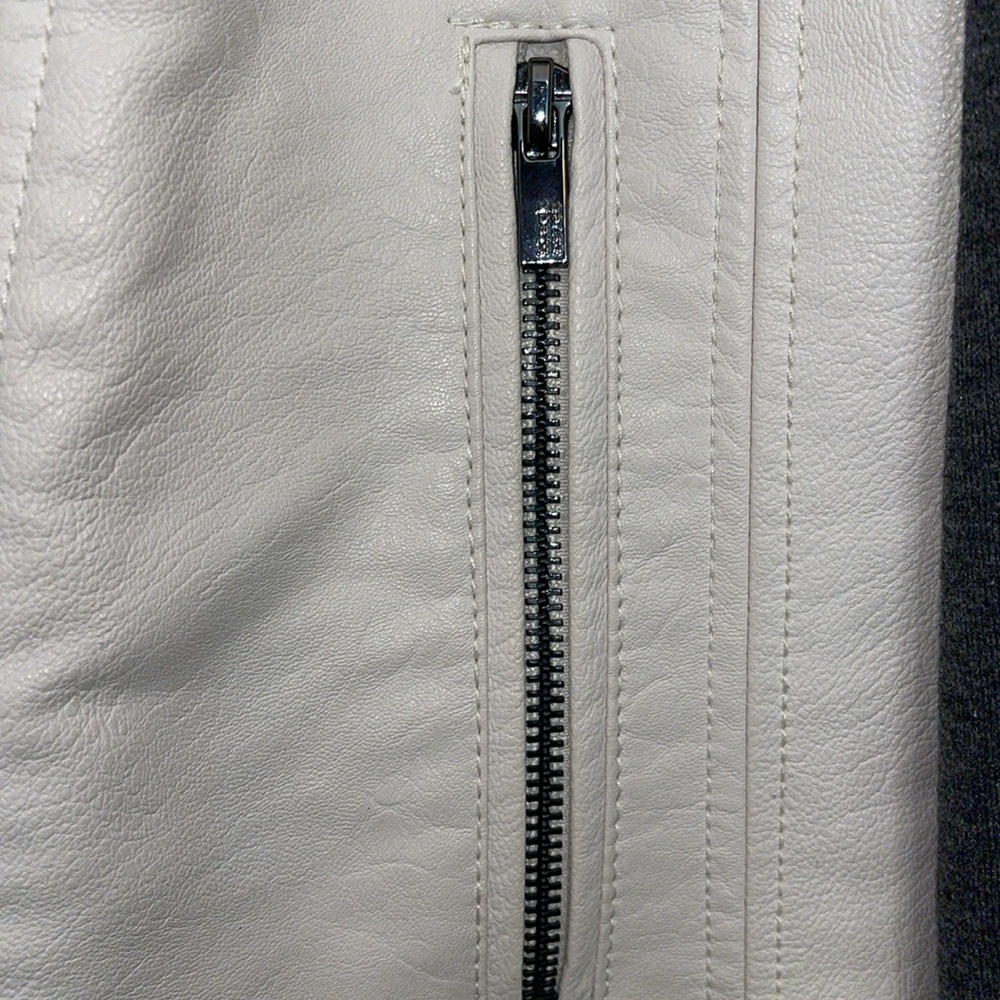 black rivet Moto jacket faux leather L - Picture 7 of 8